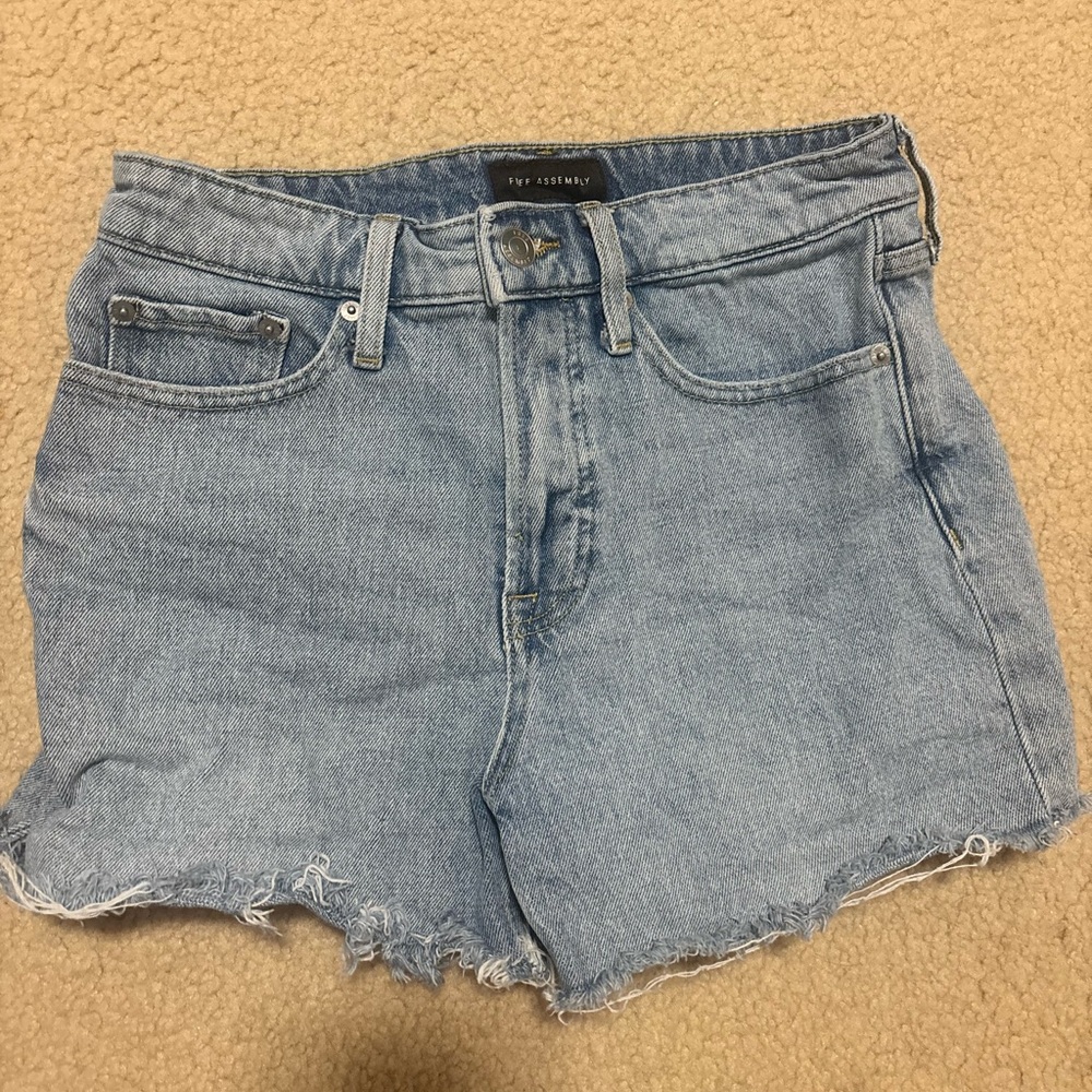 Trendy Light Blue Denim Shorts